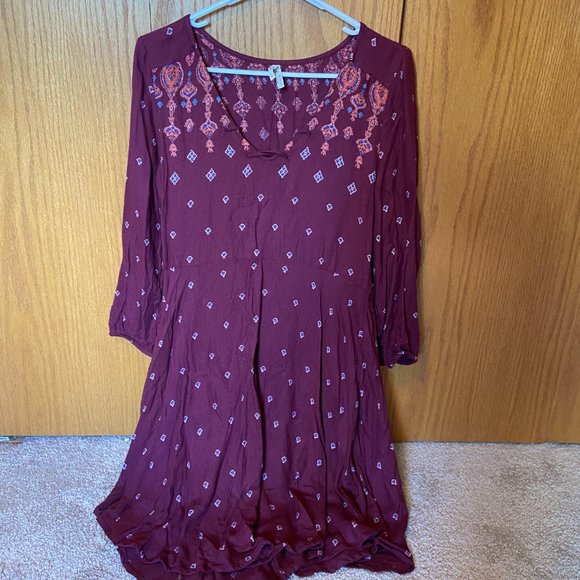 COPY - Mudd Peasant Mini Dress - Picture 4 of 4